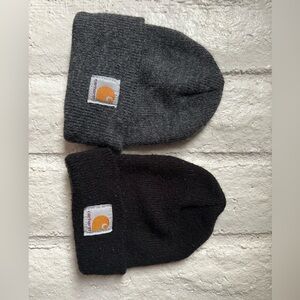 Two beanies size -infant toddler